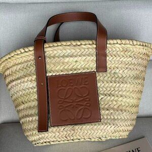 NEWT! LOEWE Raffia Small Basket Handbag